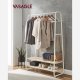 VASAGLE industrielt pipehylle, eik og kremfarget RGR112W09