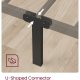 VASAGLE Enkeltsengestel, Metalsengestel, Passer til 90 x 190 cm madras, Nem montering, Til Sm� Rum, G�stev�relse, Sort RMB061B01