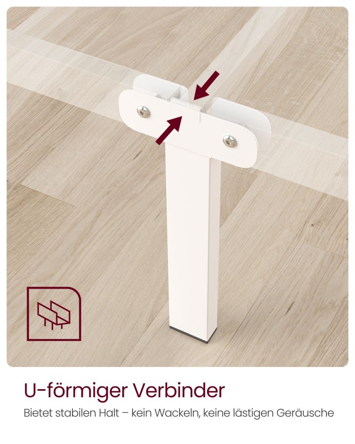 VASAGLE RMB061W01 s&auml;ngram, med huvudgavel - vit st�l (90x190)