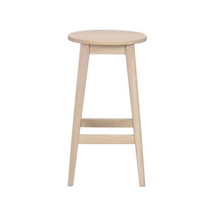 ROWICO Austin barstol, med fotstd - vitpigmenterad ek