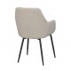 ROWICO Reily lnestol - beige stof og sort metal