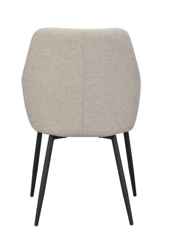 ROWICO Reily lnestol - beige stof og sort metal