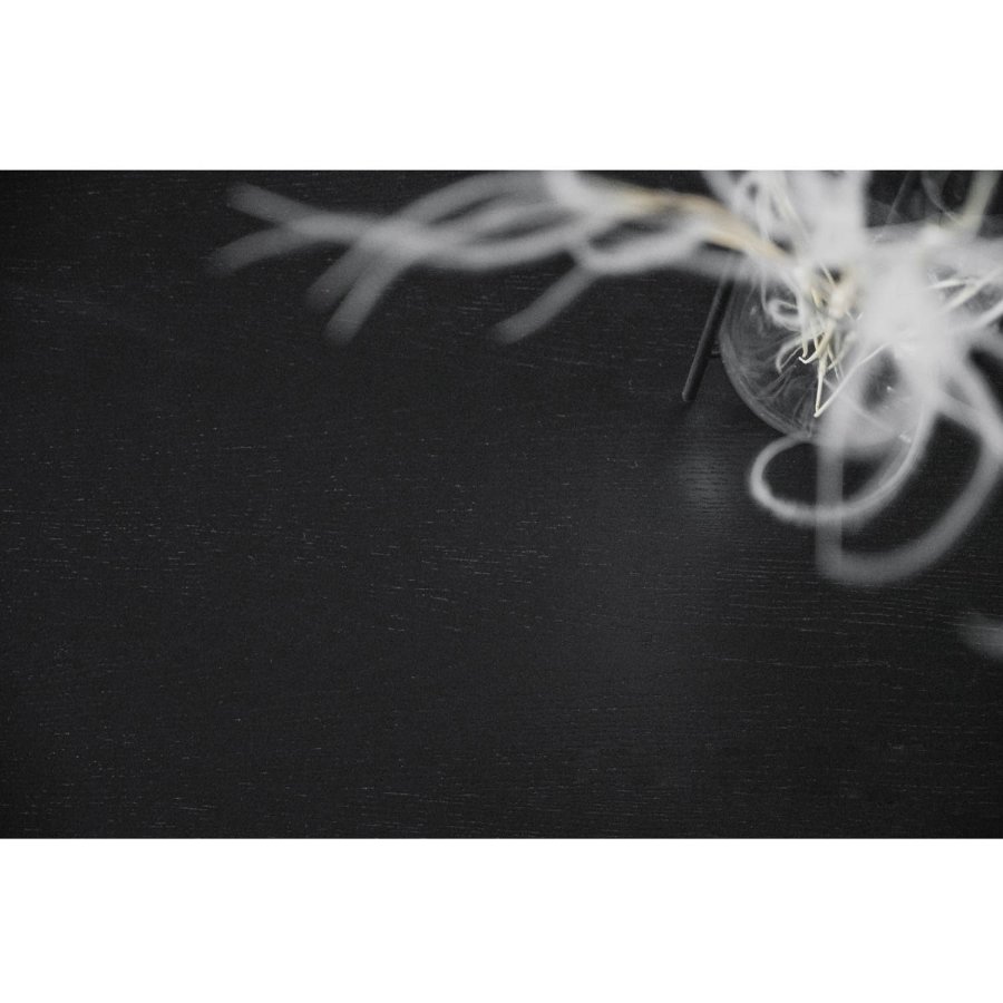 ROWICO Lotta Stehtisch, quadratisch - schwarzes Eschenfurnier und Gummibaumholz (90x90)