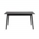 ROWICO Lotta spisebord - svart ask finer og gummitre (140x90)