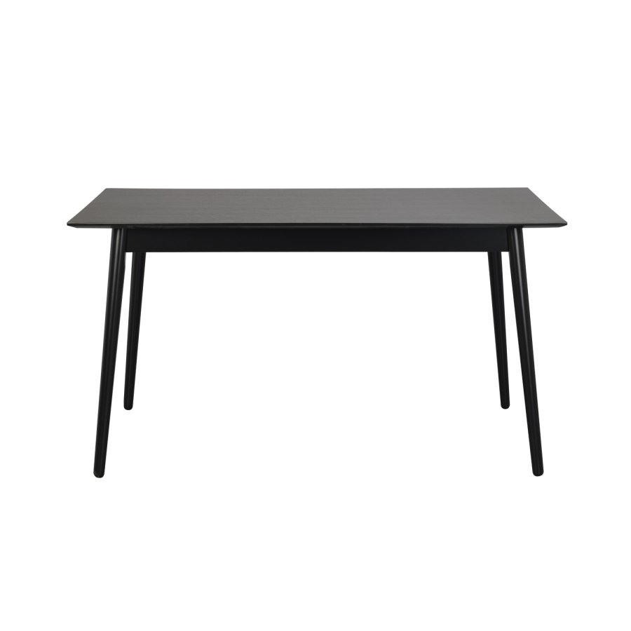 ROWICO Lotta spisebord - svart ask finer og gummitre (140x90)