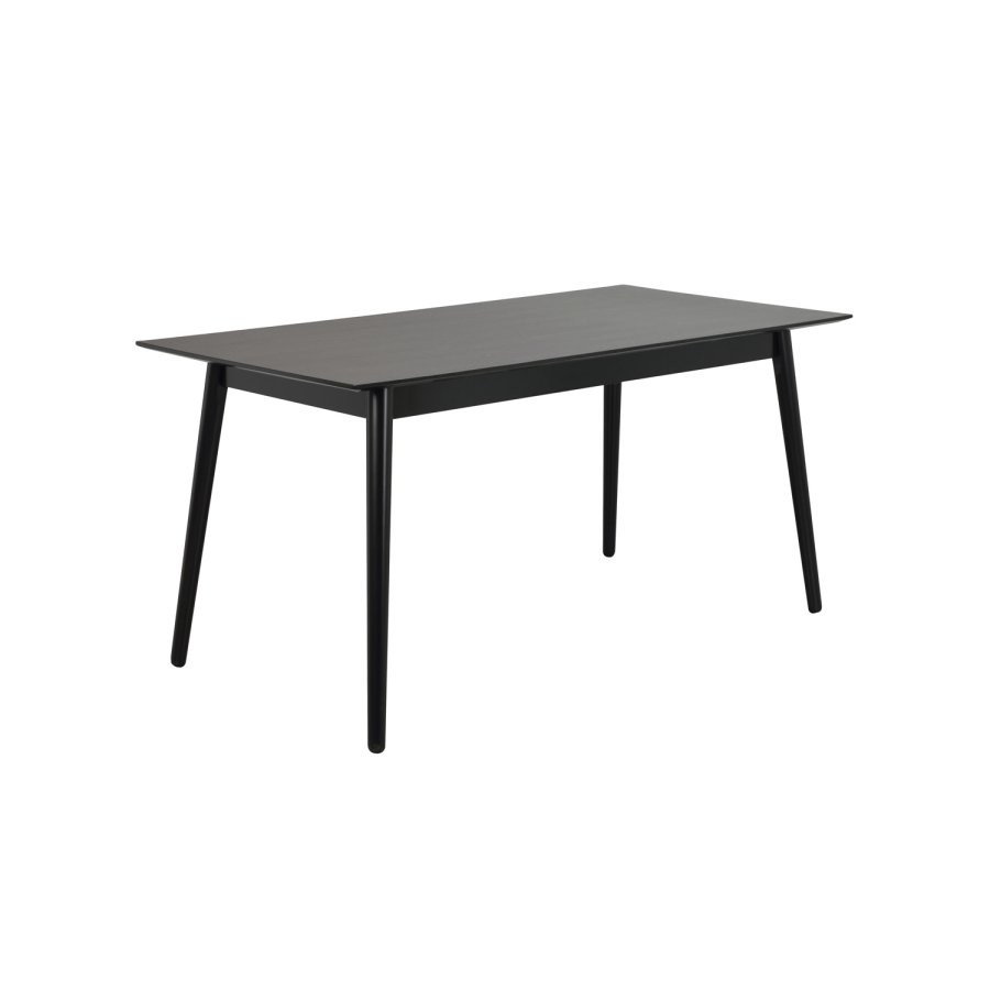 ROWICO Lotta spisebord - svart ask finer og gummitre (140x90)