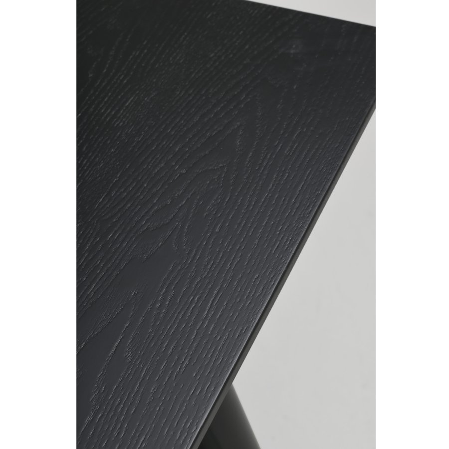 ROWICO Lotta spisebord - svart ask finer og gummitre (140x90)