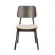 ROWICO Nagano spisebordsstol - beige stof og brun egefiner/egetr
