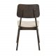 ROWICO Nagano spisebordsstol - beige stof og brun egefiner/egetr