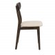ROWICO Rodham spisebordsstol - beige stof og brun egetr