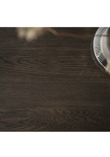 ROWICO Nagano spisebord, med uttrekk - brun eikefiner og eik (205x95)