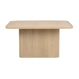 ROWICO Sullivan sofabord, kvadratisk - hvidpigmenteret egetrsfiner og egetr (80x80)