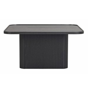 ROWICO Sullivan Soffbord, Fyrkantigt - Svart Ekfanér och Ek (80 x 80 cm)