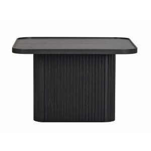 ROWICO Sullivan soffbord, fyrkantigt - svart ekfanér och ek (60x60)