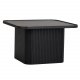 ROWICO Sullivan sofabord, kvadratisk - sort egetrsfiner og egetr (60x60)