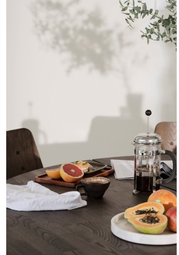 ROWICO Carradale spisebord, rund - brun eg og sort metal (150)