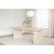 ROWICO Emmett spisebord, rektangulrt - hvitpigmentert eik (240x95)