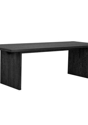 ROWICO Emmett spisebord, rektangulrt - svart ask (240x95)