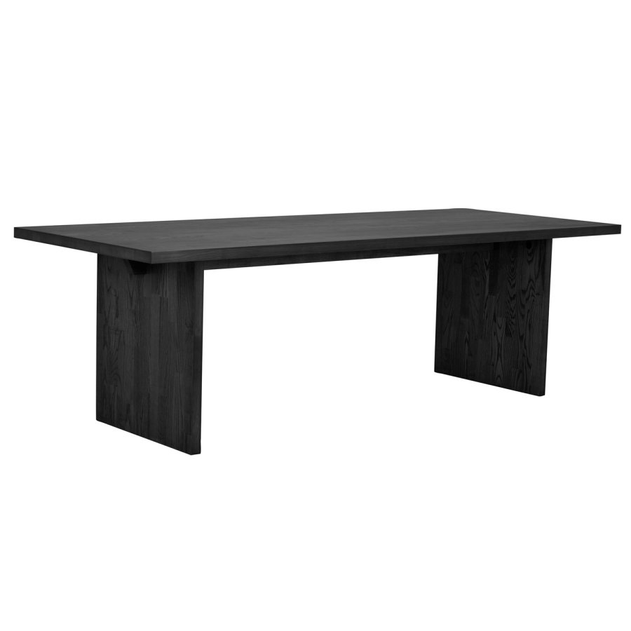 ROWICO Emmett spisebord, rektangulrt - svart ask (240x95)