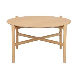 ROWICO Holton sofabord, rund - natur egetrsfiner og egetr
