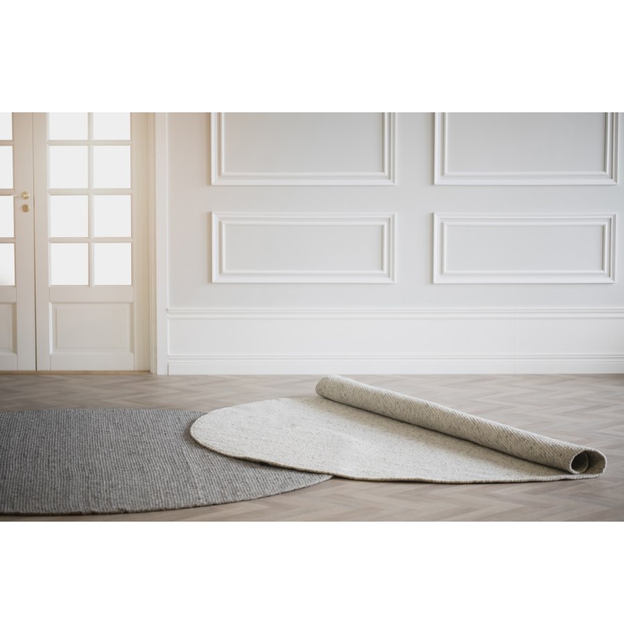 ROWICO Auckland teppe, rundt - gr ull (250)