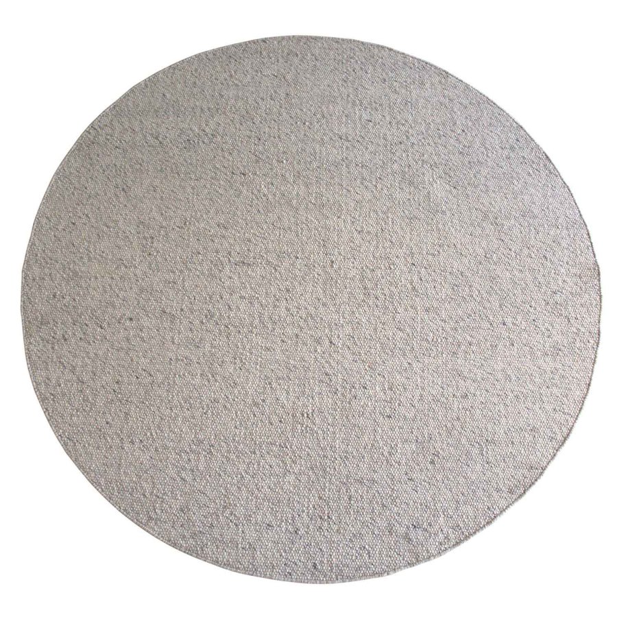 ROWICO Auckland teppe, rundt - naturlig ull (250)