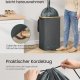 SONGMICS K&ouml;ks�tervinningsbeh�llare 26,4 gallon. Flask�tervinningsbeh�llare, uppsamlingsbeh�llare, f&ouml;r metall, plast, papper, glas, innerp�se med handtag, k&ouml;k, skiffergr� och naturbeige URRB509G01