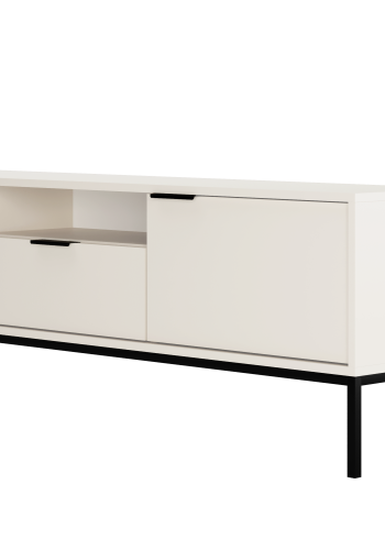 KOCOT Austin TV-Schrank 175 wei & schwarz