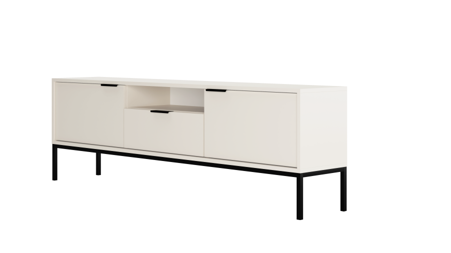 KOCOT Austin TV-Schrank 175 wei & schwarz