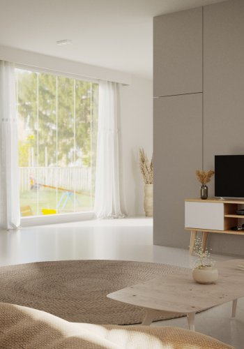 KOCOT Toronto kommode, m. 3 drer og 3 hyller - naturlig og hvit bk