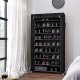 SONGMICS RXJ36H skoreol, m. st�vt�t afd�kning, 9 rum, plads til op til 40 par sko - sort fiberdug og st�l