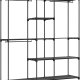 SONGMICS B�rbar �ben Garderobe, T�jstativ, Fritst�ende Garderobe med T�jstativer og Stofhylder til Sovev�relse, 43 x 182 x 182 cm Sort RYG037B02