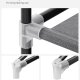 SONGMICS B�rbart Garderobeskab, Garderobeskabsorganisator med L�g, 4 B�jlest�nger og Hylder, 4 Sidelommer, 43 x 162 x 173 cm, Stor Kapacitet til Sovev�relse, Stue, Gr� URYG094G02