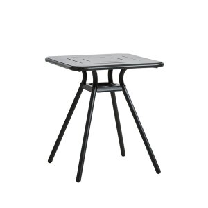 WOUD Ray cafbord - sort aluminium, kvadratisk (65x65)