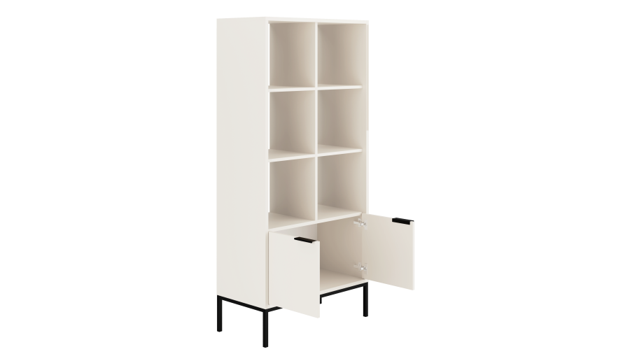 KOCOT Austin Bcherregal wei und schwarz