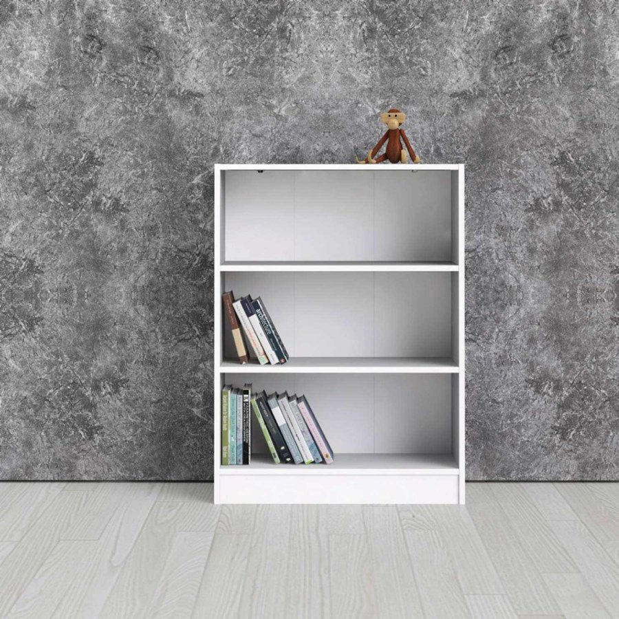 TVILUM Basic reolsystem - hvid/klar glas, m. 8 lger