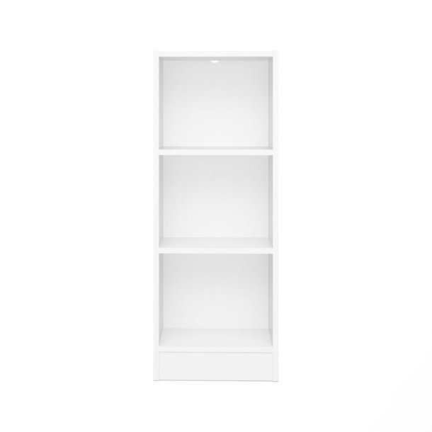 Basic reolsystem - hvid/klar glas, m. 8 lger