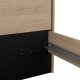 TVILUM Ry Bettgestell, mit Kopfteil und Lattenrost - Naturfolie/Melamin und Holz (160x200)