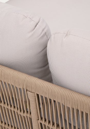 KAVE HOME Catalina dobbel solseng i beige tau og FSC 100 % heltre akasie