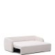 KAVE HOME Laira 3-pers. sovesofa - ecru chenillestoff (225 cm)