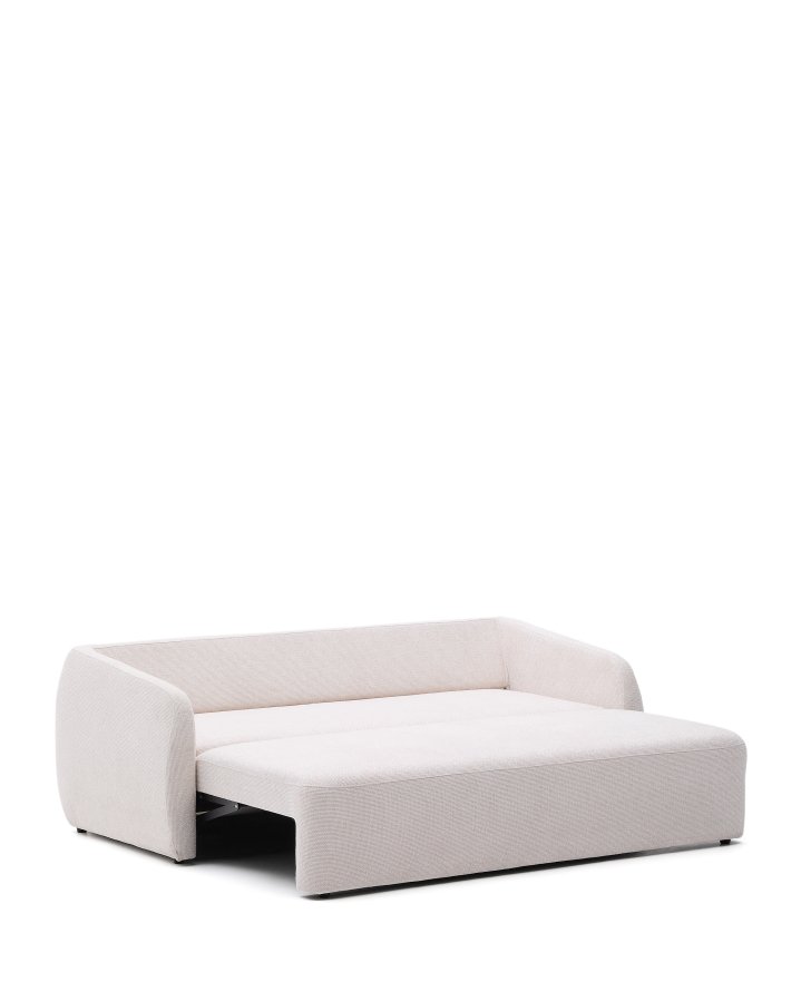 KAVE HOME Laira 3-pers. sovesofa - ecru chenillestoff (225 cm)