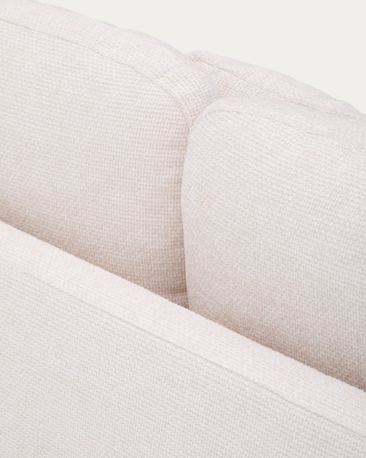 KAVE HOME Laira 3-pers. sovesofa - ecru chenillestoff (225 cm)