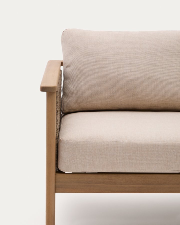 KAVE HOME Alabe-sett bestende av en 2-seters sofa, 2 lenestoler og et salongbord i FSC 100 % ac