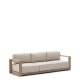 KAVE HOME Ambra 3-seters sofa i heltre akasie med lys overflate 249 cm