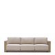 KAVE HOME Ambra 3-seters sofa i heltre akasie med lys overflate 249 cm