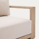 KAVE HOME Ambra 3-seters sofa i heltre akasie med lys overflate 249 cm