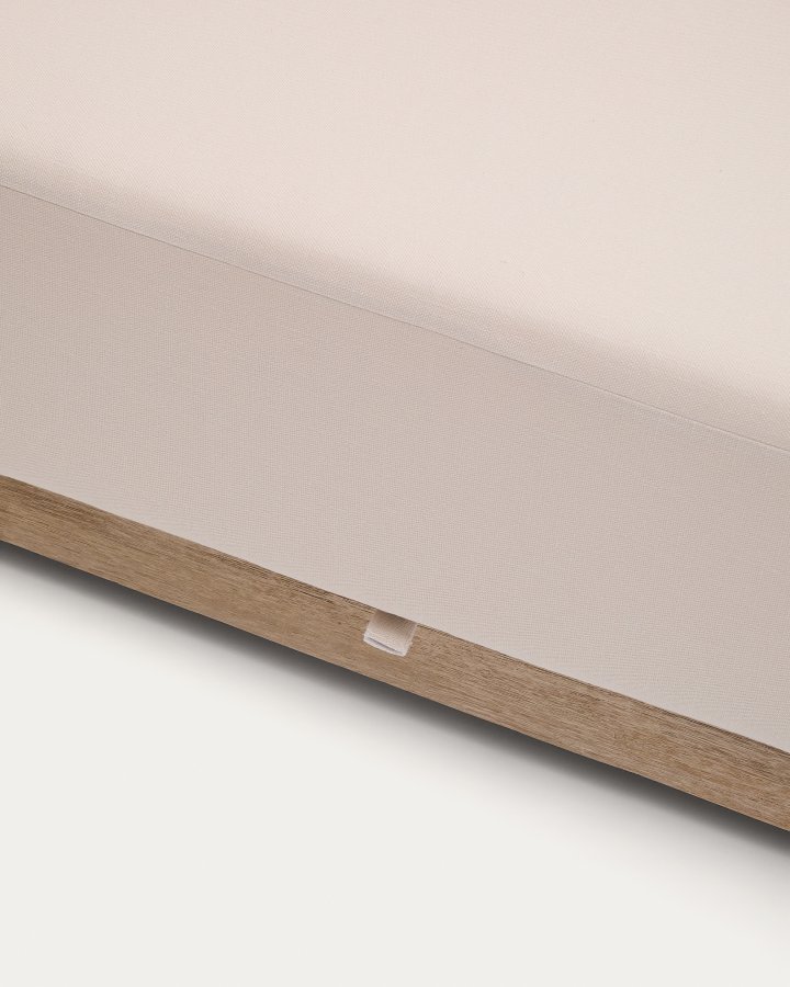 KAVE HOME Ambra 3-seters sofa i heltre akasie med lys overflate 249 cm