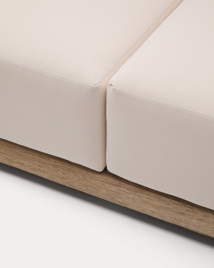 KAVE HOME Ambra 2-seters sofa i heltre akasie med lys overflate 174 cm