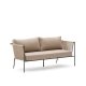 KAVE HOME Zivia utendrs 2-seters sofa i ecru tau og grnt galvanisert stl 178 cm