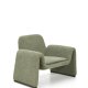 KAVE HOME Melvia l�nestol, m. arml�n - gr�n chenille stof